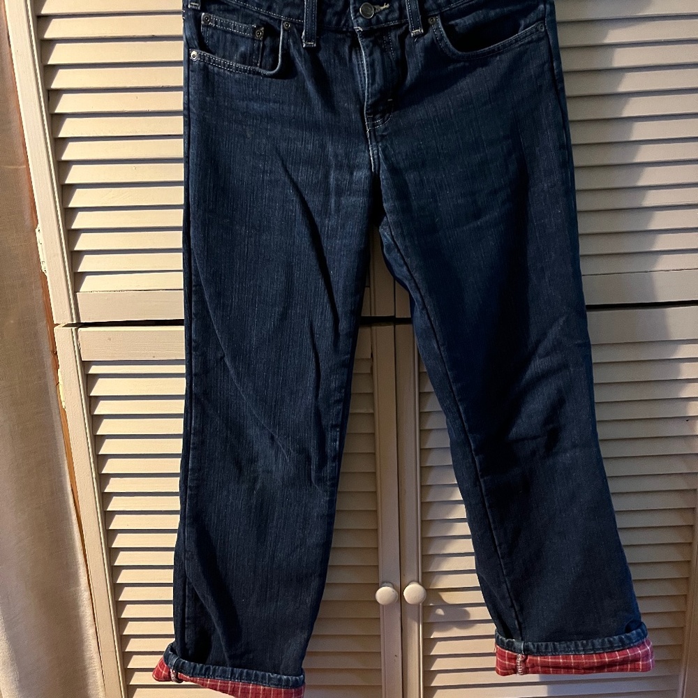 flannel lined jeans
